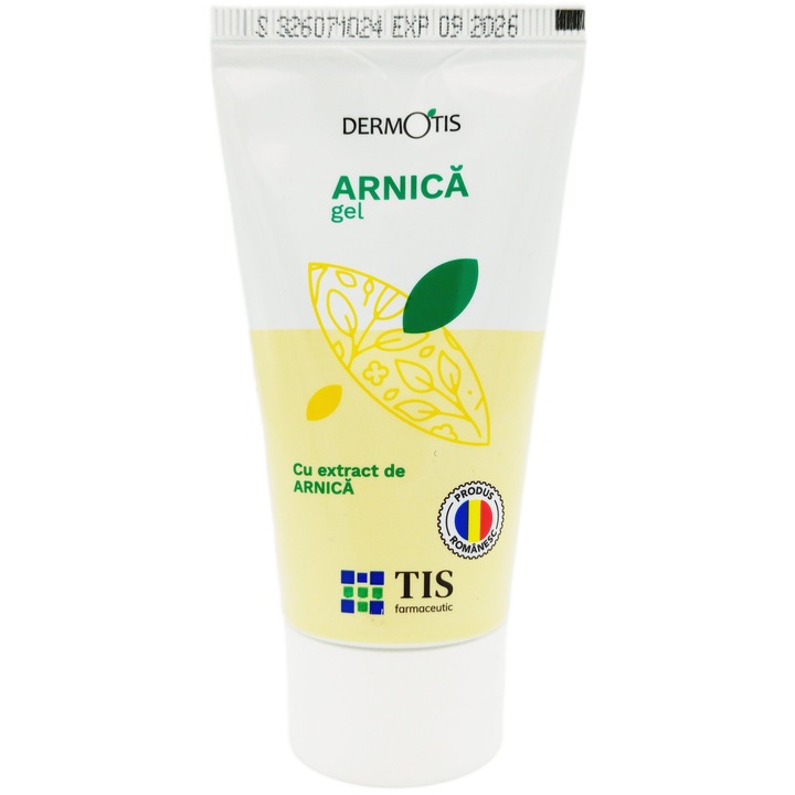 Gel terapeutic cu Arnica si Sunatoare "Dureri Musculare si Articulare, Entorse, Contuzii, Vanatai", 50ml, DermoTis