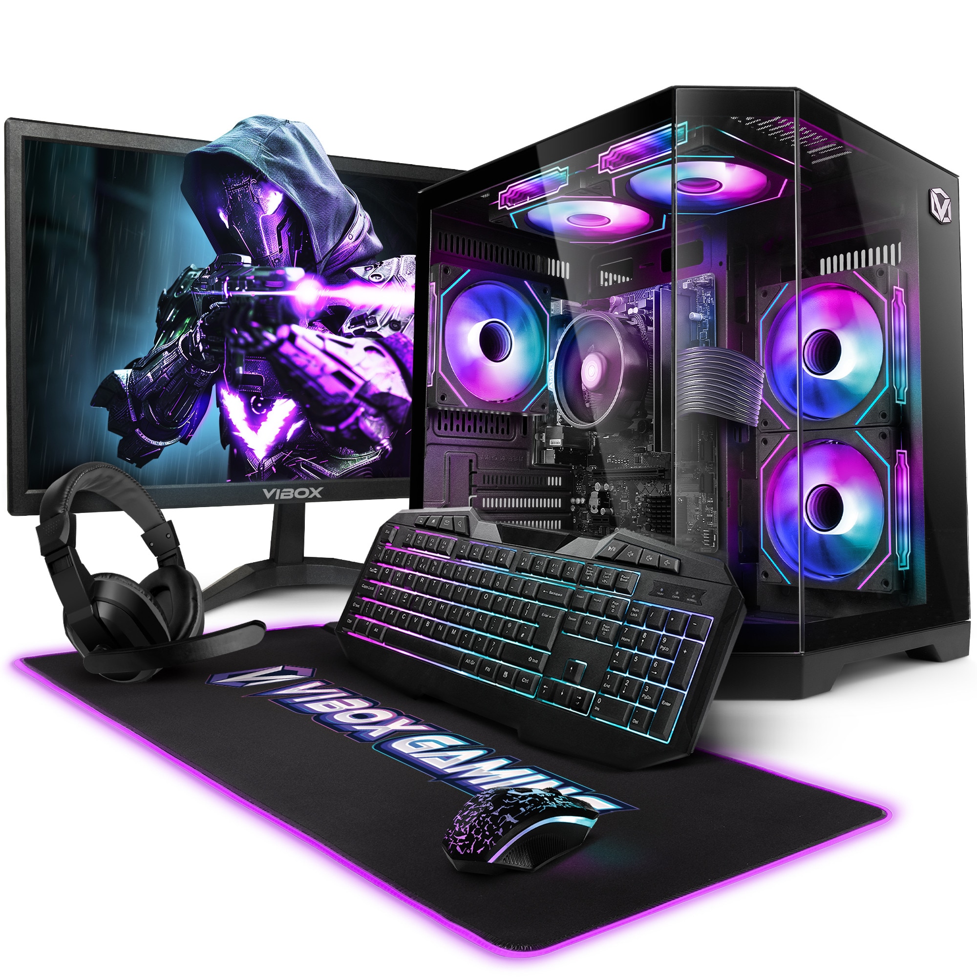 レノボ 合体メカの一体型 24インチ Athlon PRO 300GE Pachet sistem PC gaming cu monitor 24”, Procesor AMD Athlon PRO