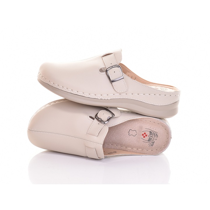 Papuci dama, Martinus, papuci de vara, usori, imitatie de piele, 39 EU