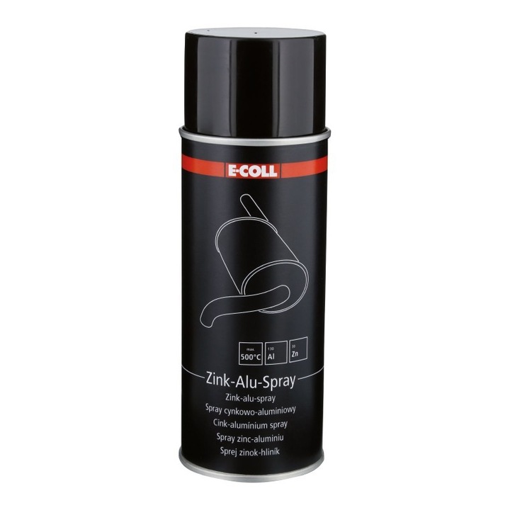 Spray Zinc-Aluminiu, Protectie Anticoroziva pentru Metale, E-coll, 400 ml