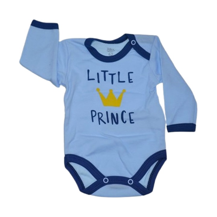 Body cu maneca lunga, pentru bebelusi, Koala Little Prince K002-62, Albastru 62 CM
