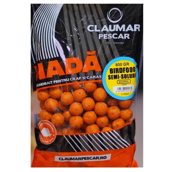 Boilies Claumar Semi-solubil Scopex 20mm 800gr