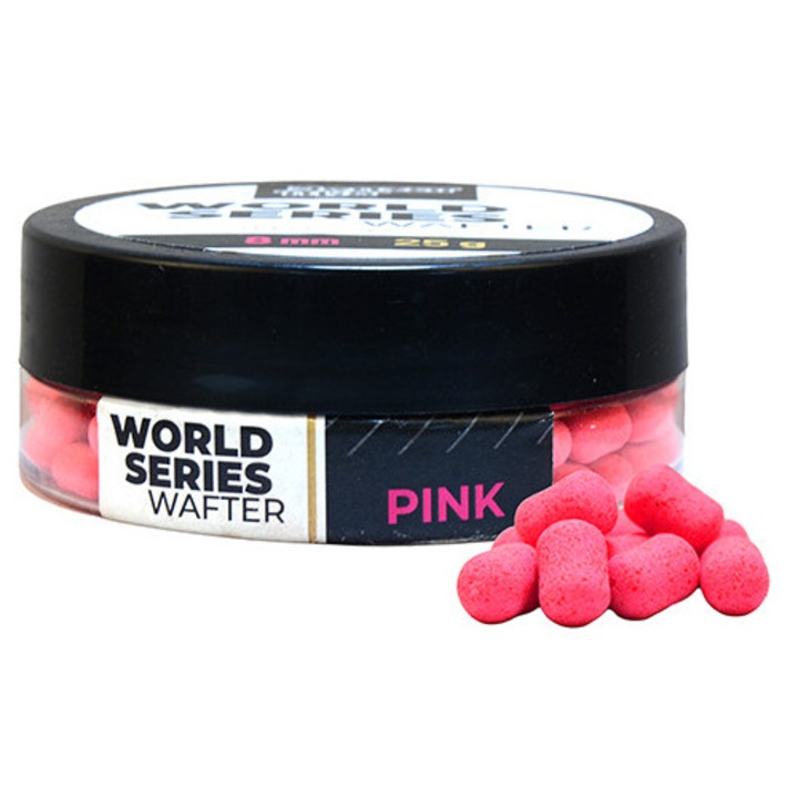 Стръв за кука Benzar Mix World Series Wafter, 8 мм, розова, 25 гр.