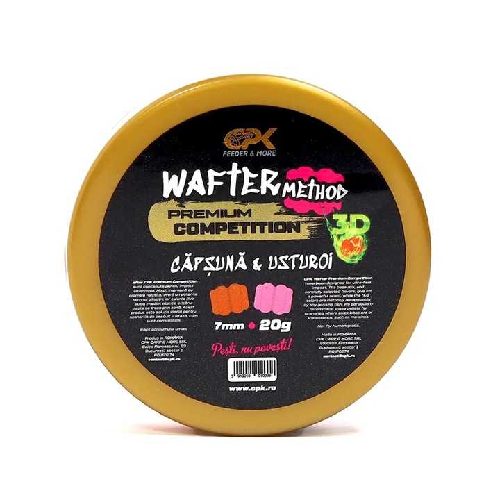 Wafter Cpk Competition Method Bicolor, Capsuna Usturoi, 7mm, 20g
