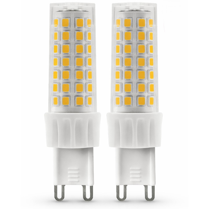 Bec Led G9 Dimabil 6.5W (50W ) SET 2 Becuri lumina Calda 3000K luminozitate 620lm IP20 Century Italia