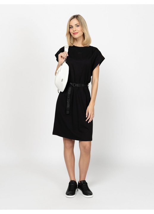 Rochie Heavy Tools VERO, bumbac, Negru