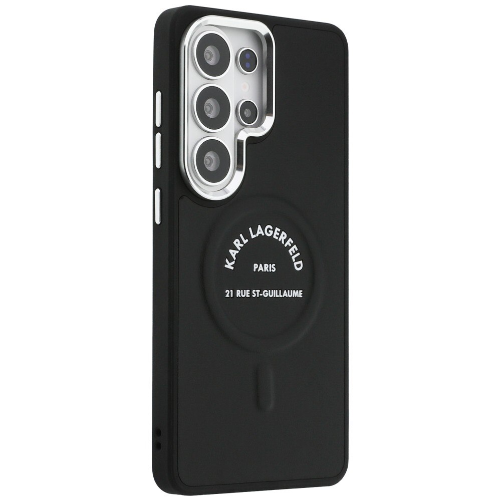 Carcasa Karl Lagerfeld Embossed Ring RSG Logo cu MagSafe compatibila cu Samsung Galaxy S26 Ultra, Negru