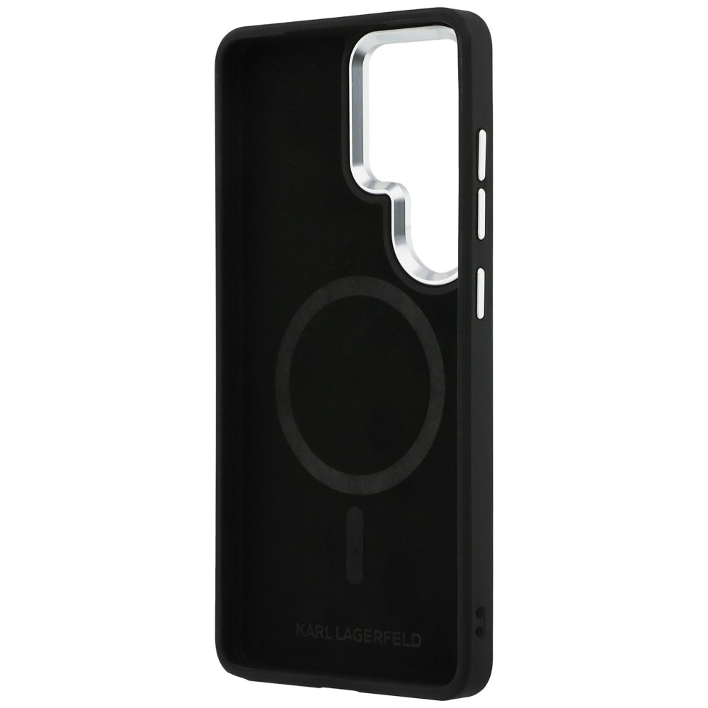 Carcasa Karl Lagerfeld Embossed Ring RSG Logo cu MagSafe compatibila cu Samsung Galaxy S26 Ultra, Negru