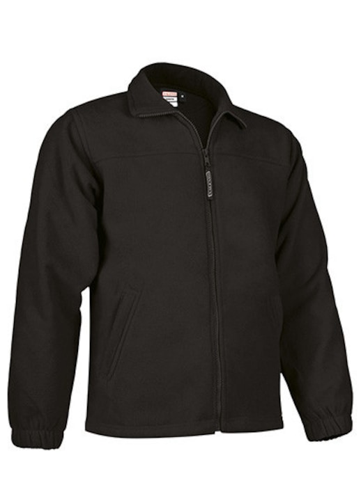 Jachetă fleece Valento, neagră, mărime L INTL, 300 g/m2, interior matlasat