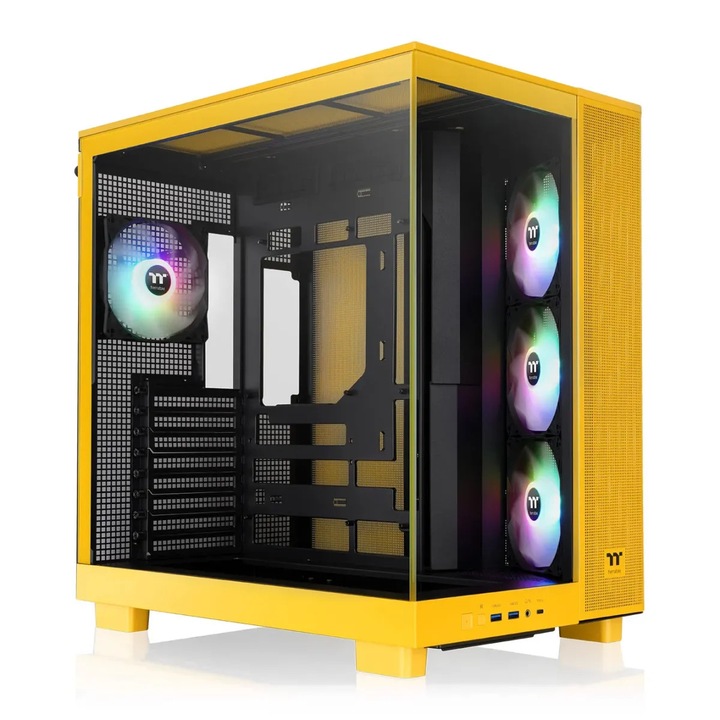 Carcasa PC Thermaltake View 380 XL TG ARGB (CA-11E-00M4WN-00) Mid Tower Bumblebee Yellow
