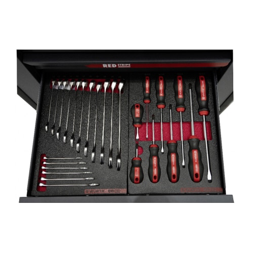RT-168763  Raft profesional mobil echipat cu 7 sertare WURTH Red Stripe 2026