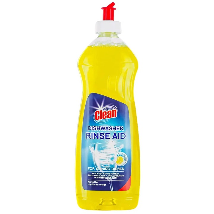 Detergent pentru masina de spalat vase AT Home, solutie de clatire, lamaie, 500ml