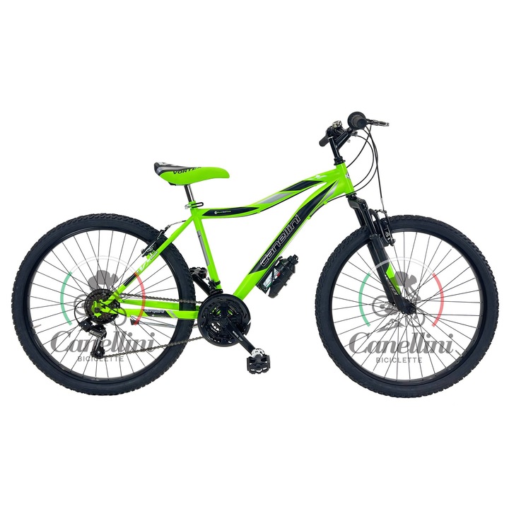 Bicicleta pentru baieti Canellini VORTEX 26" - Verde/Negru
