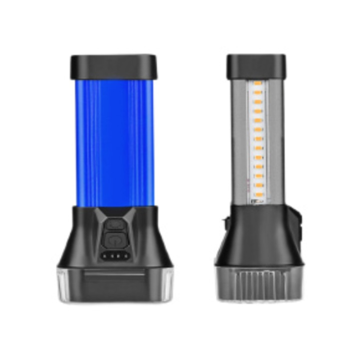 Тактически фенер CB 888T 5W COB + SMD, акумулаторен USB