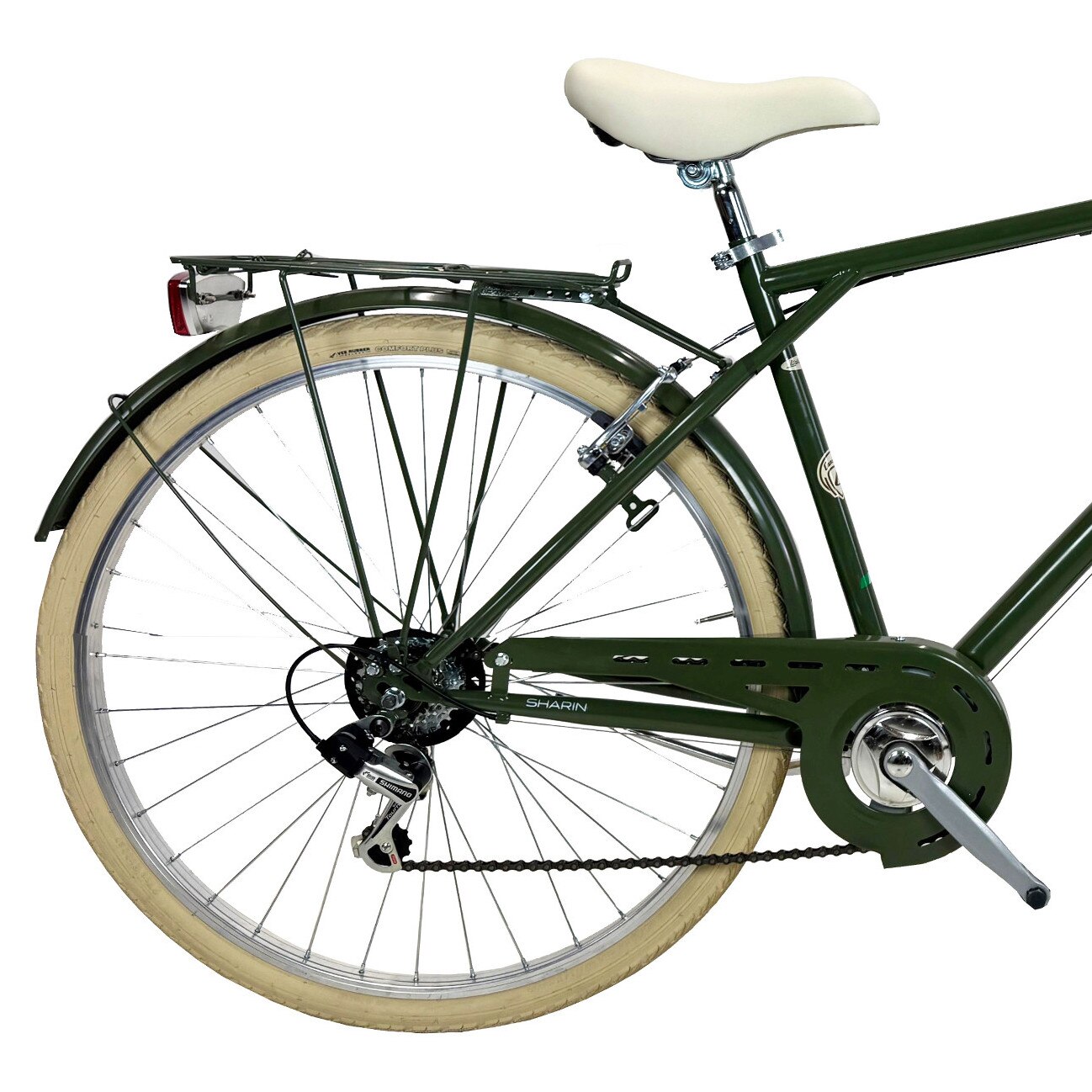 Canellini Citybike Vintage Roma 26 – Bicicleta Retro Dolce Vita Con Cambio 6V, Cesta Mimbre Y Luces Incluidas