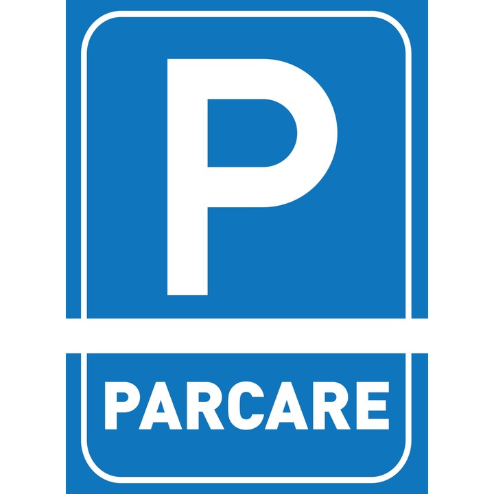 Indicator autocolant PARCARE, Lider Bus, rezistent la intemperii, aplicare rapida, 30x45cm