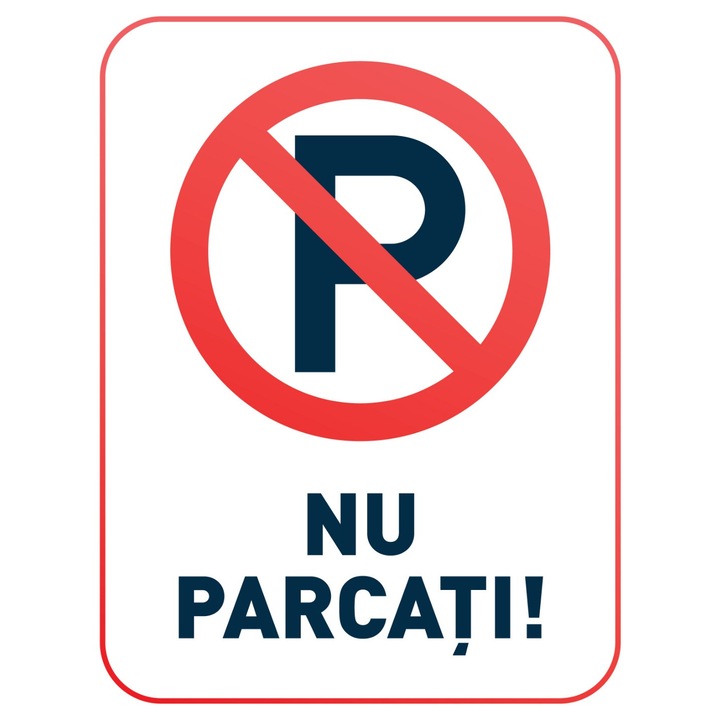 Indicator autocolant, Lider Bus, NU PARCATI, rezistent la intemperii, 10x15cm