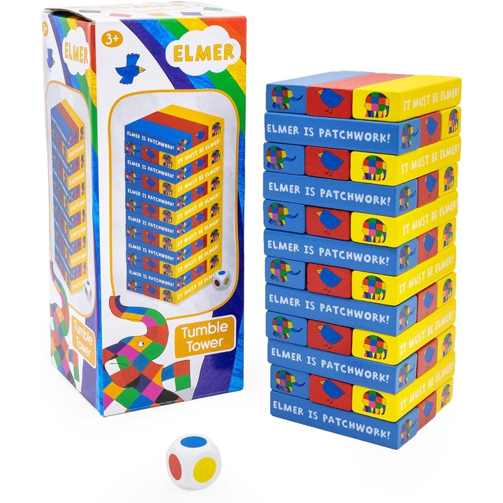 Jenga típusú fajáték, Elmer fatömbök