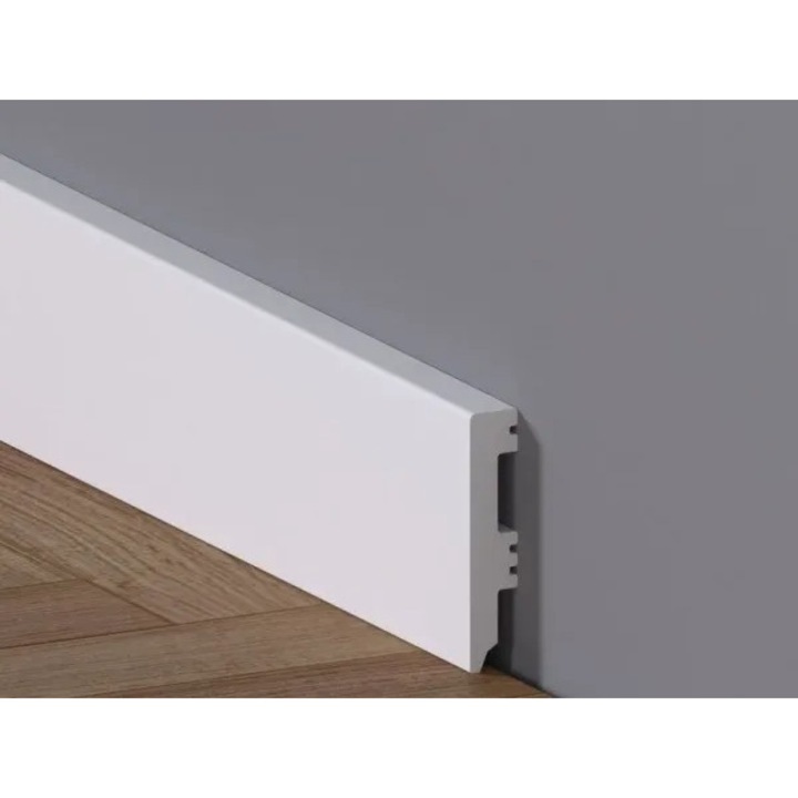 Plinta din Polimer Colectia RUBIN 60mm - Alba Design Slim (2200x60x12mm) PPRBU60