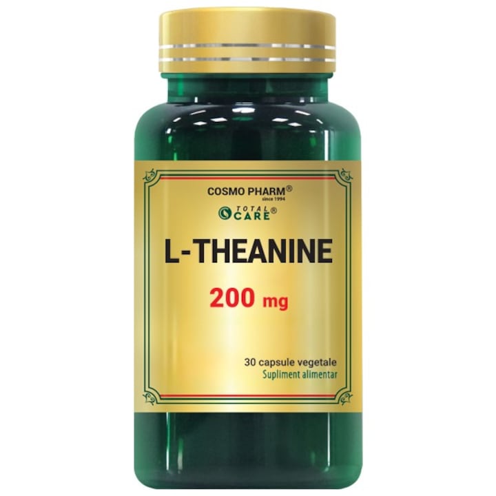 Supliment alimentar L-THEANINE 200 mg, Cosmo Pharm, 30 capsule vegetale