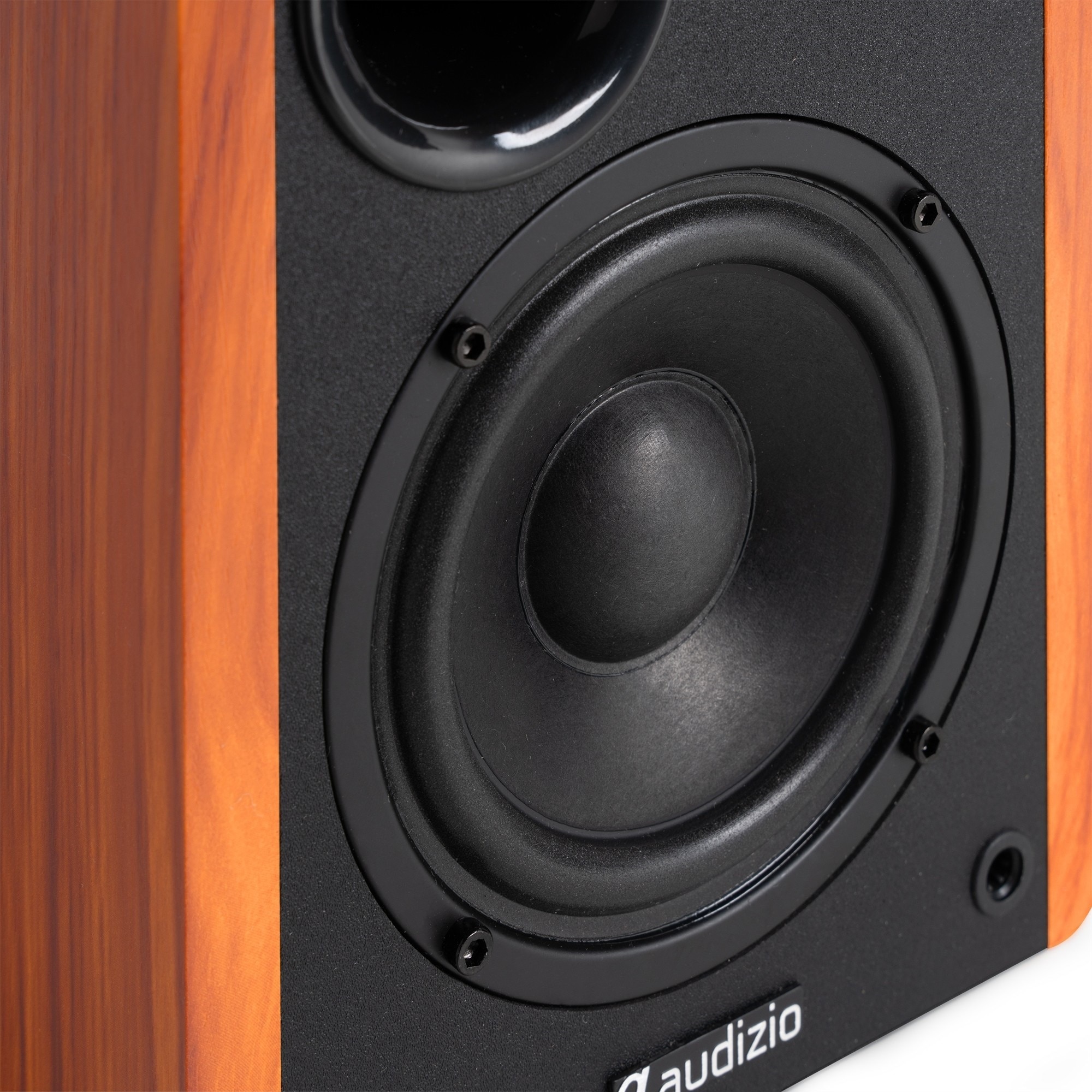 Set 2 boxe active Hi-Fi de raft, 4", 40W RMS, Bluetooth, maro, Audizio KS01