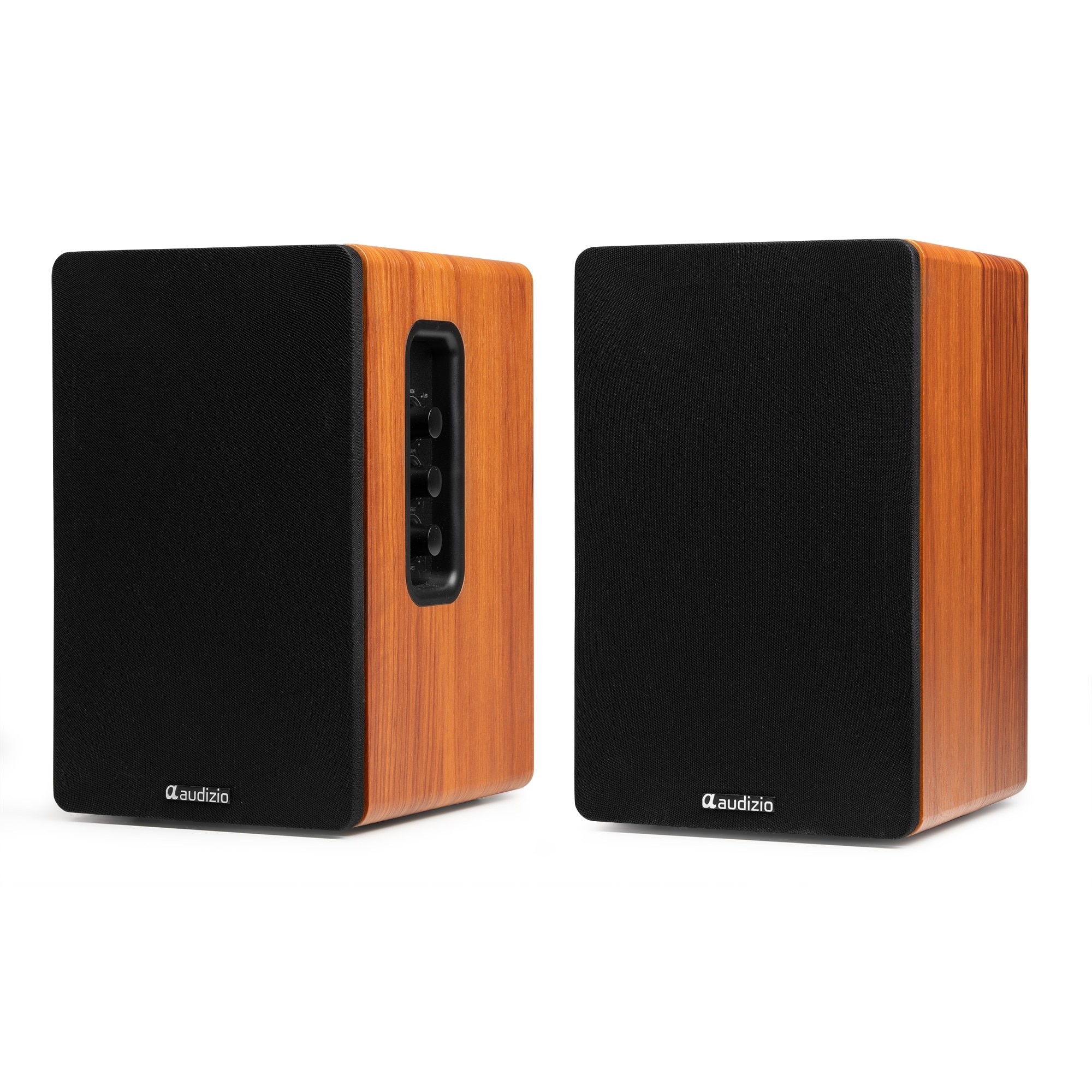 Set 2 boxe active Hi-Fi de raft, 4", 40W RMS, Bluetooth, maro, Audizio KS01
