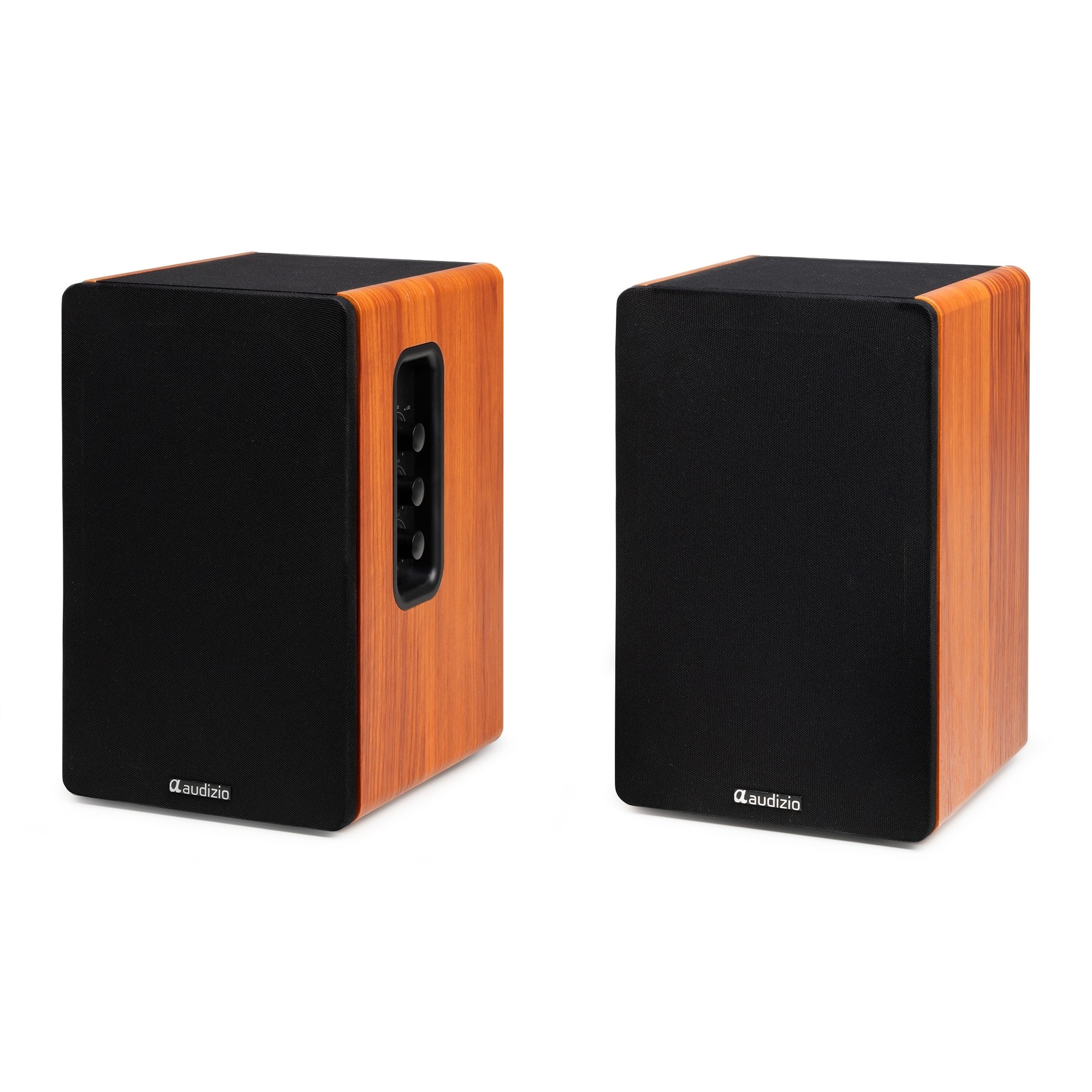 Set 2 boxe active Hi-Fi de raft, 4", 40W RMS, Bluetooth, maro, Audizio KS01