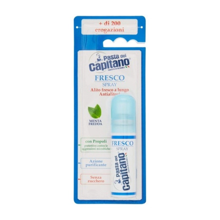 Szájspray, Pasta del Capitano, Buco-Ora, Leheletfrissítő, Azonnali frissesség, 15 ml