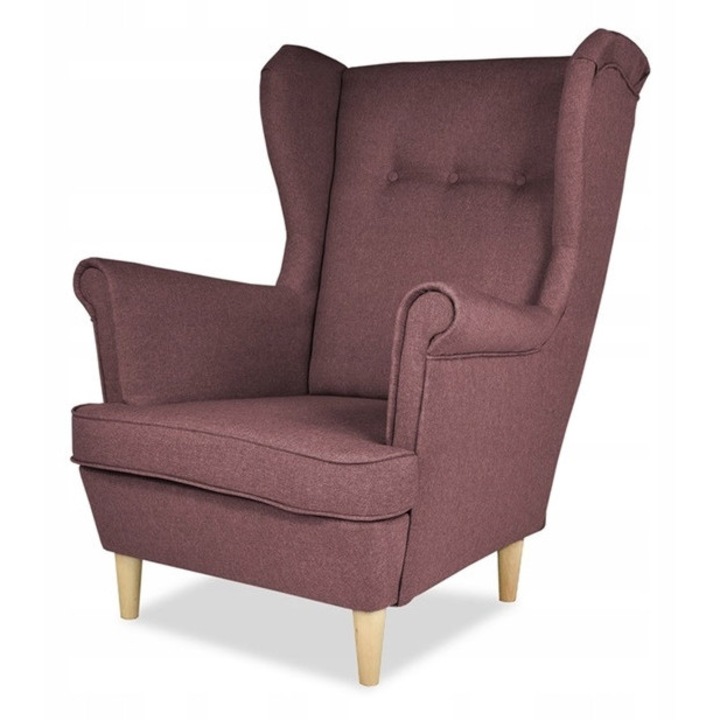 Fotel Uszak ARI, Family Meble, lila, 104x84x92cm