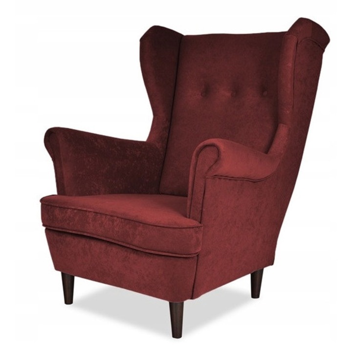 Fotel, Family Meble bordó 104x84x92cm, lábtartó nélkül