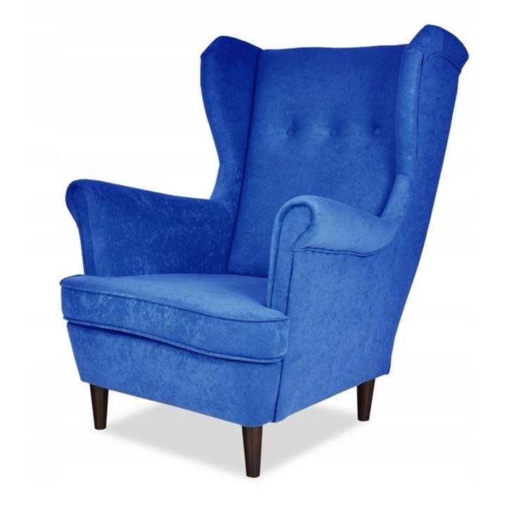 Uszak ARI fotel, fekete, 104x84x92cm, lábtartó nélkül