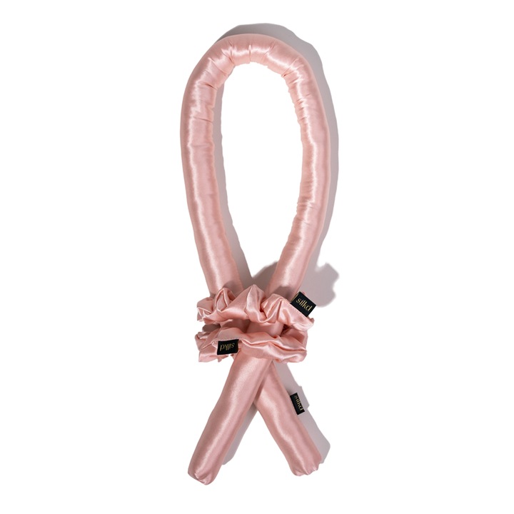 Ondulator fara caldura, Silkd, Matase Mulberry 19 momme, Roz Somon