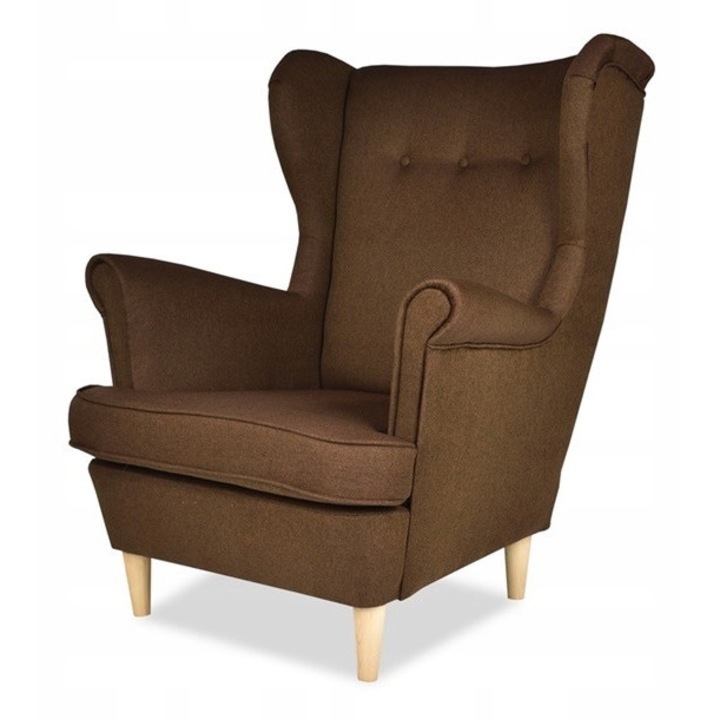 Fotel Uszak ARI, Family Meble, stil scandinav, culoare brown, dimensiuni 84x92x104cm