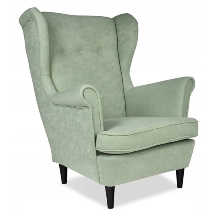 Fotel, Family Meble skandináv stílusú, mentazöld, 104x84x92cm