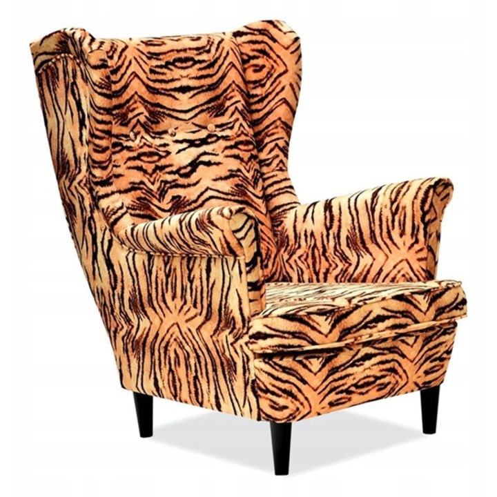 Fotel, Family Meble 104x84x92cm, bársony anyag, lábtartó nélkül