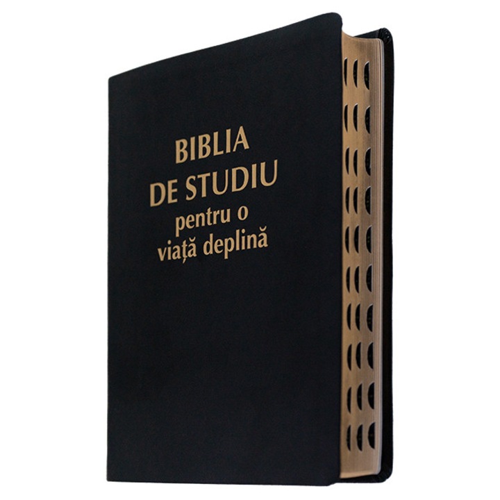 Biblia de studiu pentru o viata deplina - coperta neagra fara fermoar