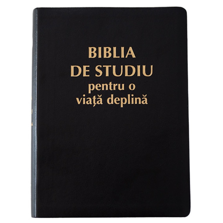 Biblia de studiu pentru o viata deplina - coperta neagra fara fermoar