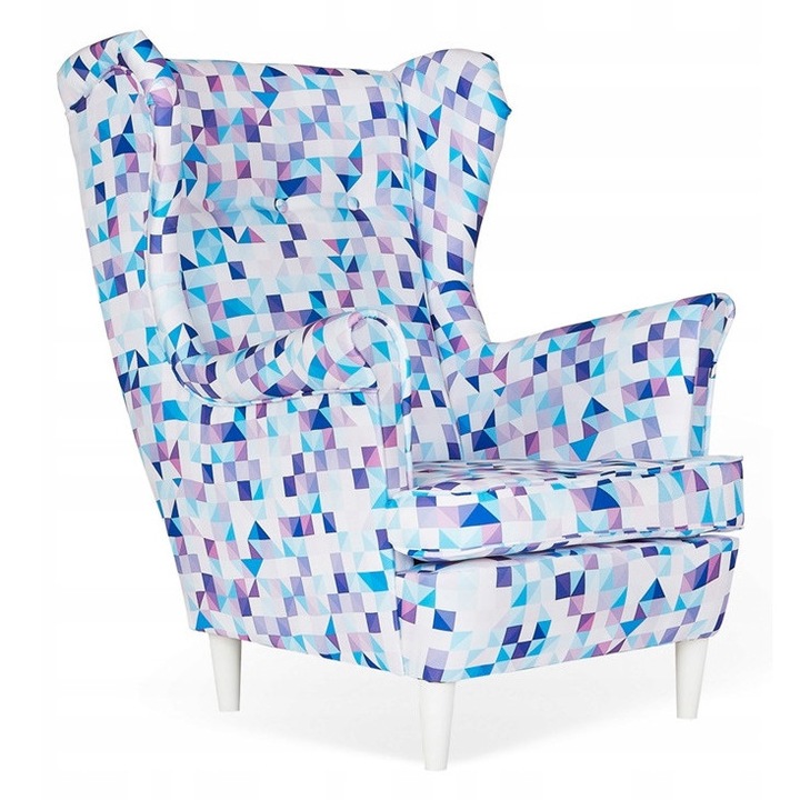 ARI fotel, Family Meble, M 51, geometrikus, többszínű, 84x92x104cm