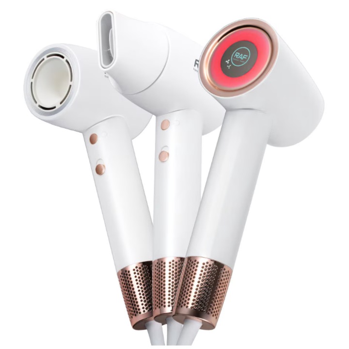 Сешоар RAF R423 мощност 1600W бял ЗЛАТЕН 3 температурни нива LED дисплей