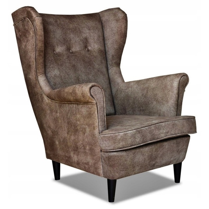 Fotel, Family Meble 03, barna árnyalatok, 104x84x92cm, lábtartó nélkül