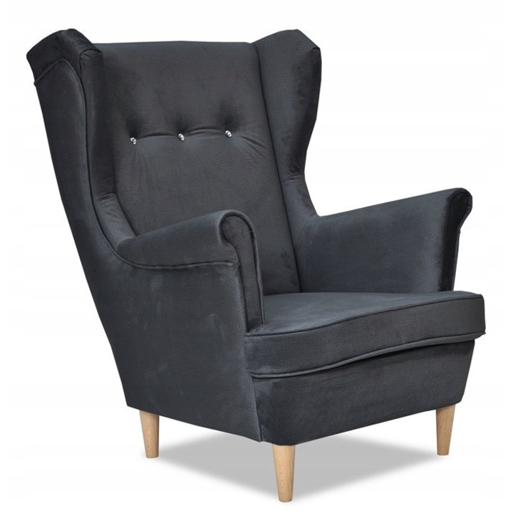 Fotoliu Family Meble, MONOLITH 97, grafit, 104x84x92cm