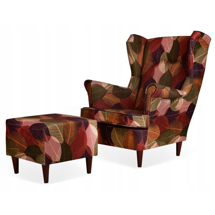 Uszak ARI fotel tartóval, Family Meble, LEAF 1 modell, többszínű, 84x92x104cm
