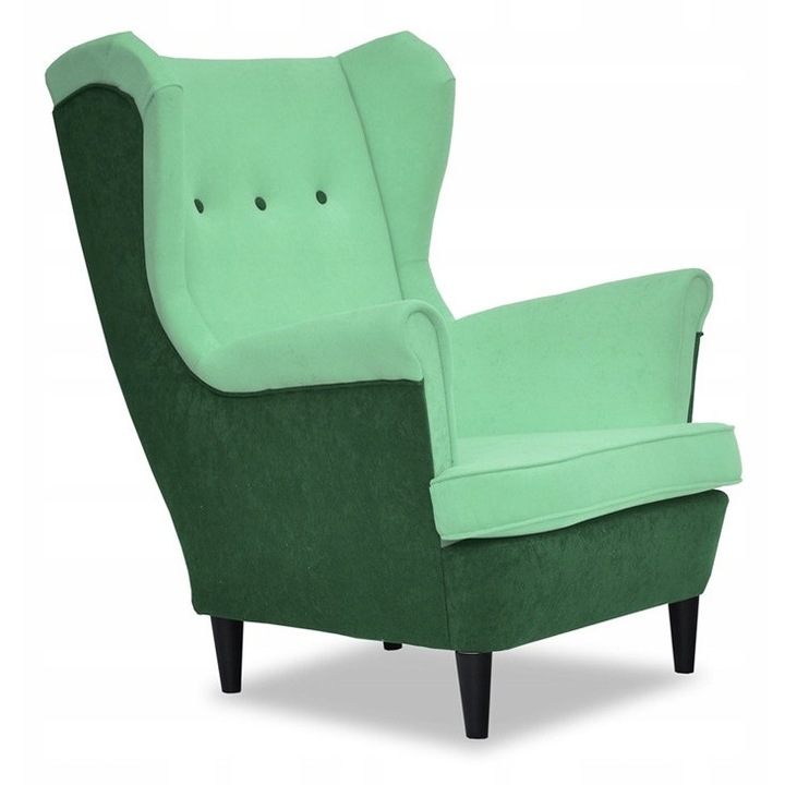 DUO Family Meble fotel, palackzöld és menta, 104x84x92cm