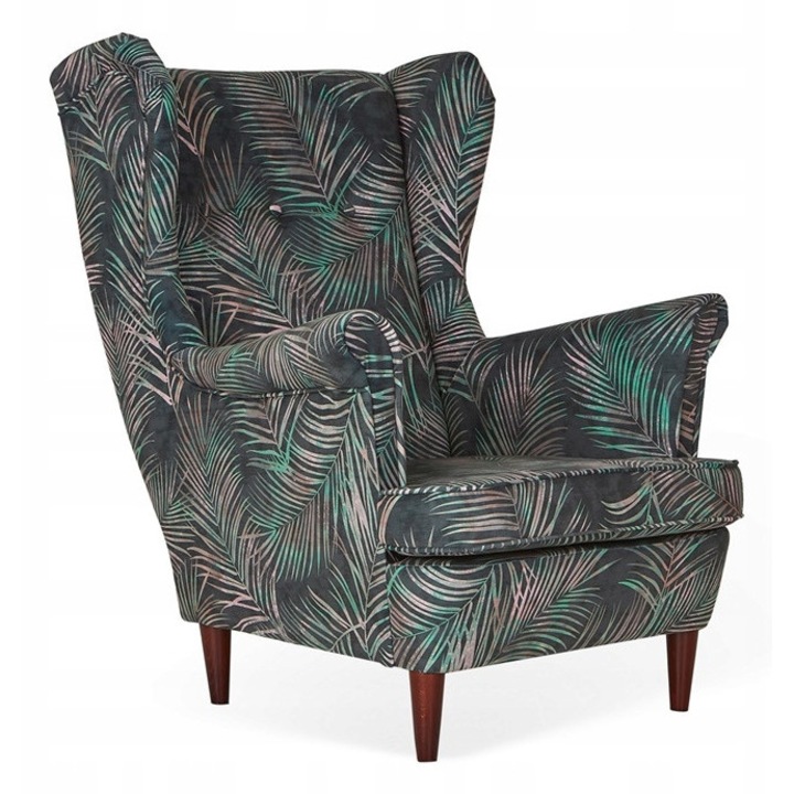 Fotel Uszak ARI, Family Meble, M-121 szövet, sötétzöld, 84x92x104cm