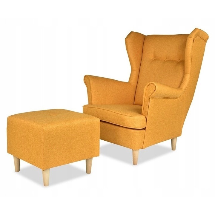 ARI Uszak fotel tartóval, Family Meble, mustár, 84x92x104cm