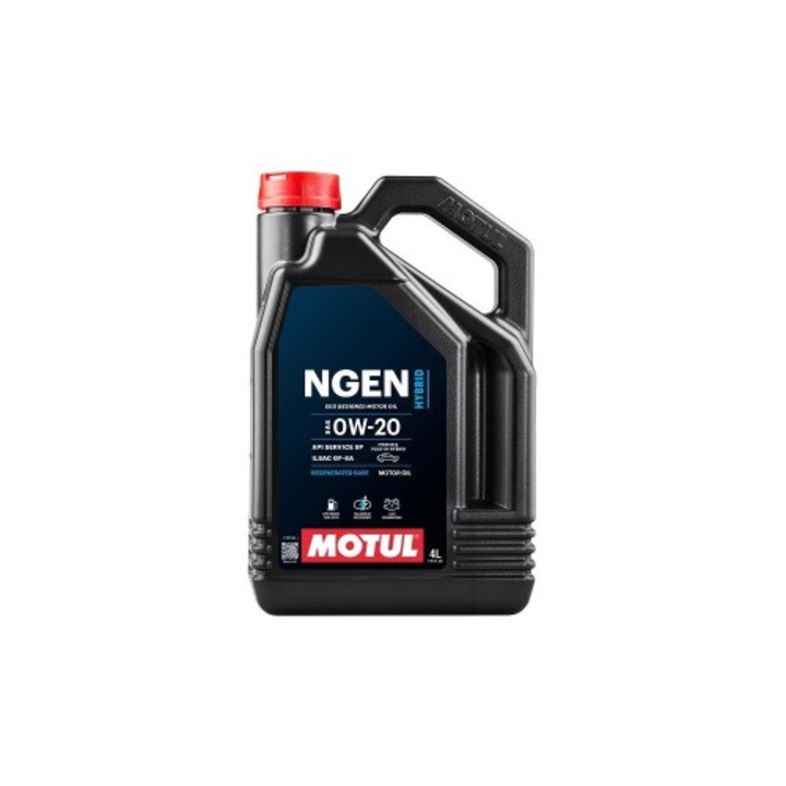 Ulei motor Motul Ngen Hybrid 0W-20, 4L, full sintetic