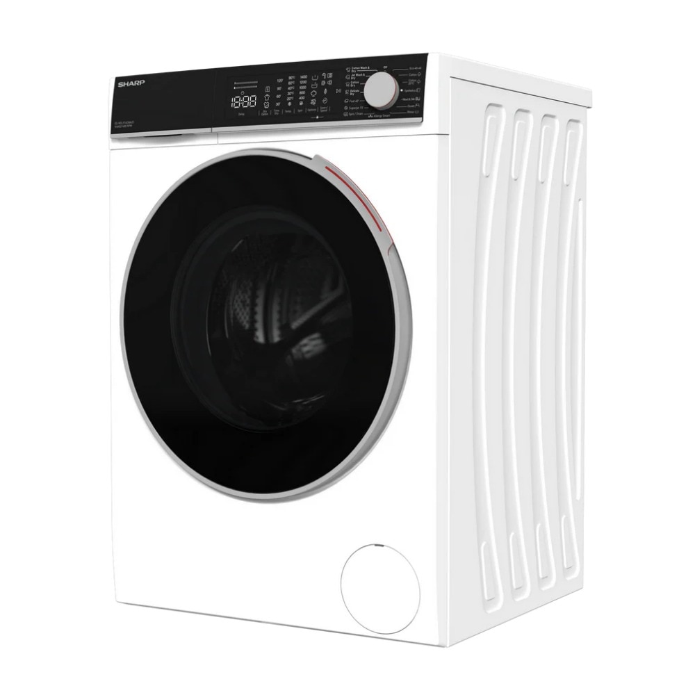 Masina de spalat rufe cu uscator Sharp ES-NDL914CWA/D, Advanced Inverter, Steam, Allergy Smart, TIme Dry, SuperJet, Start intarziat, 9/6 kg, 1400 rpm, Clasa A/D, Alba