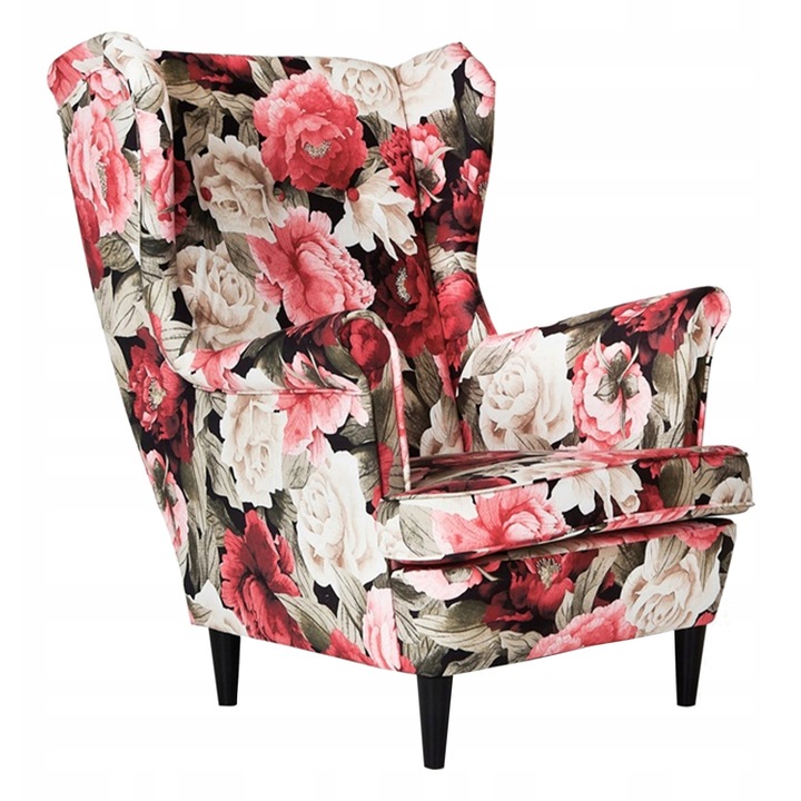 Ari fotel, Family Meble, virágmintás, 84x92x104cm