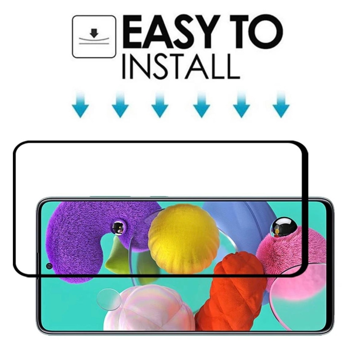 Folie Protectie Sticla securizata Mkpshield, compatibila Samsung Galaxy S26 Plus, Full Glue, Ultra HD, Margini Negre