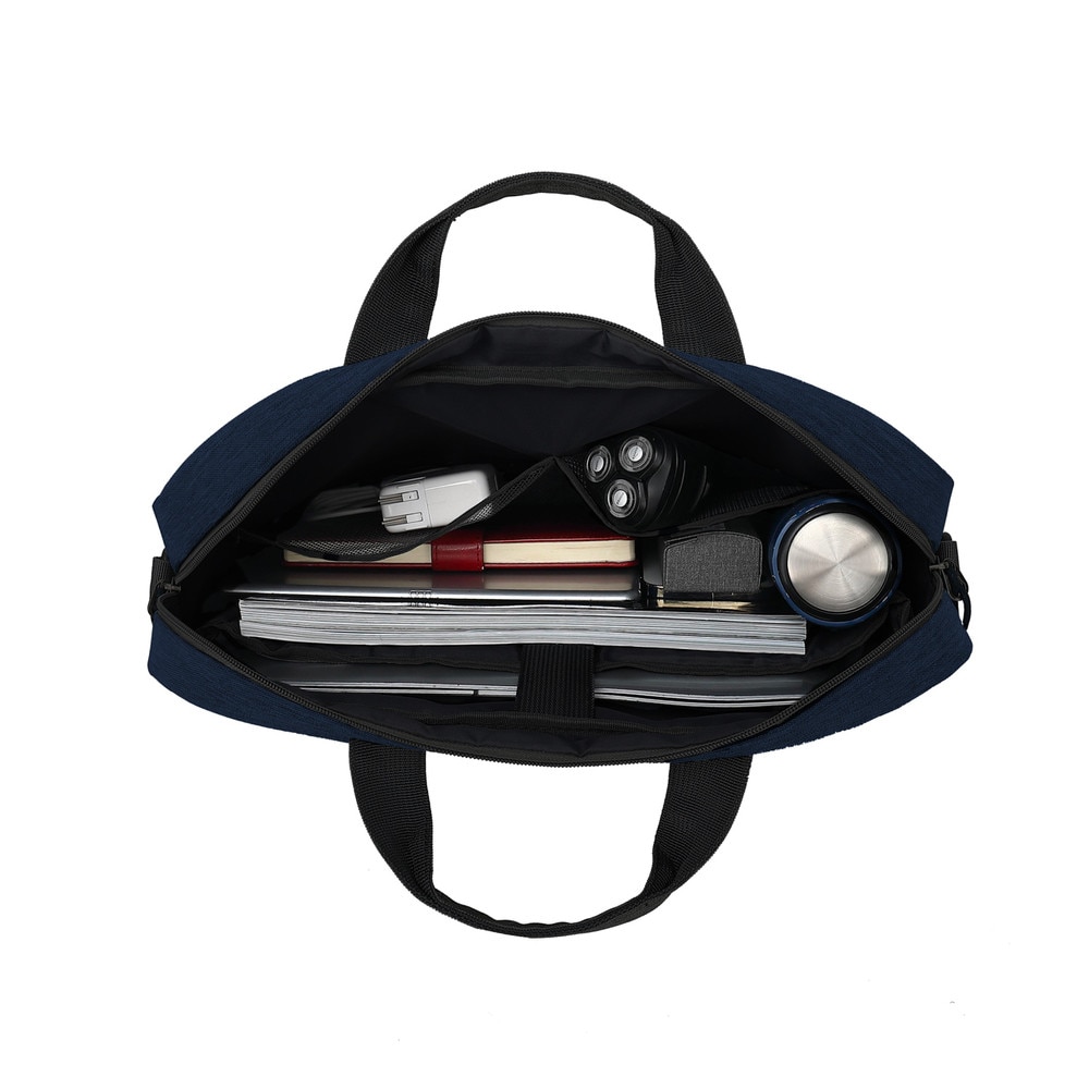 Geanta din material textil Puro Lite compatibila cu laptop 16 inch, Dark Blue